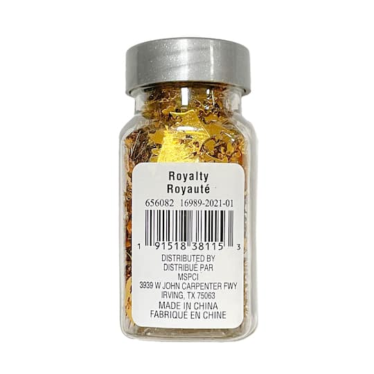 12 Pack: Gold Crown Polyester Glitter Shapes by Recollections™